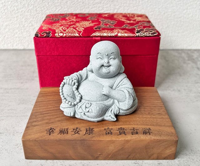 木製 福の神 彫刻 赤いクッション付き 木製 福の神 彫刻 赤いクッション付き 機能改善のお知らせ