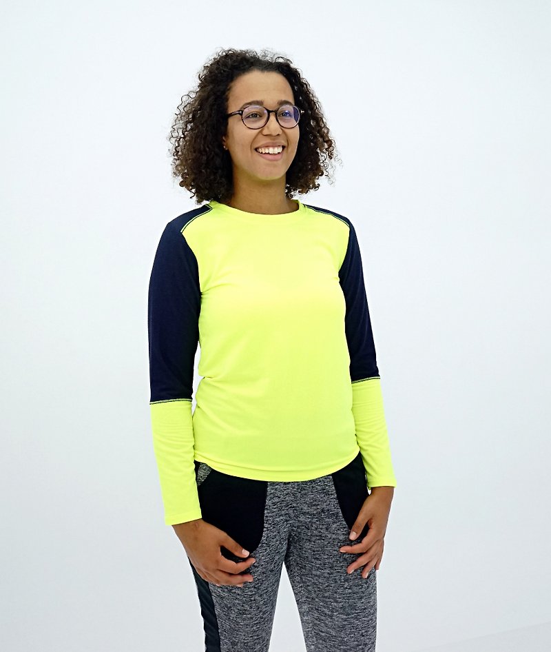 EGRET light-life high visibility fluorescent yellow top - Women's Sportswear Tops - Polyester 