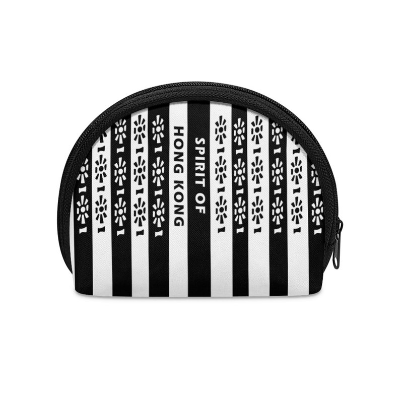 【通花鐵閘】貝殼型散紙包 - 零錢包/小錢包 - 尼龍 黑色