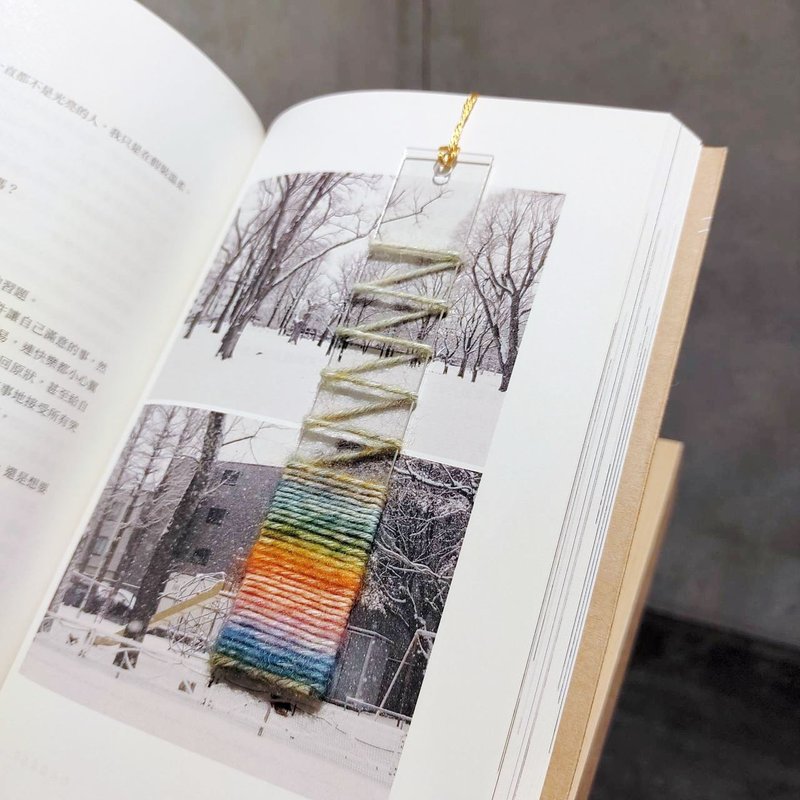 夏の白日夢 編織壓克力書籤 透明書籤 手作書籤 手帳文具 文具控 - 紙膠帶/和紙/PET - 壓克力 透明