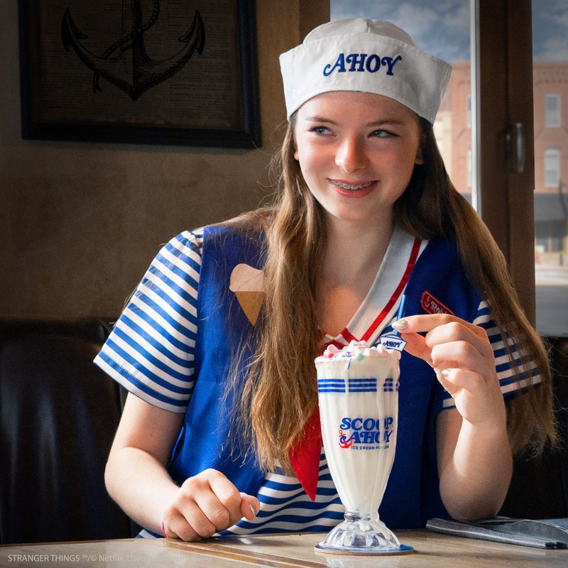 怪奇物語 - Scoops Ahoy 奶昔玻璃杯套組 - 其他杯子 - 玻璃 藍色