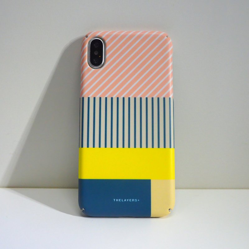 GRAPHIC PRINT - LEMON PINK STRIPED Custom Phone Case - Phone Cases - Plastic Multicolor