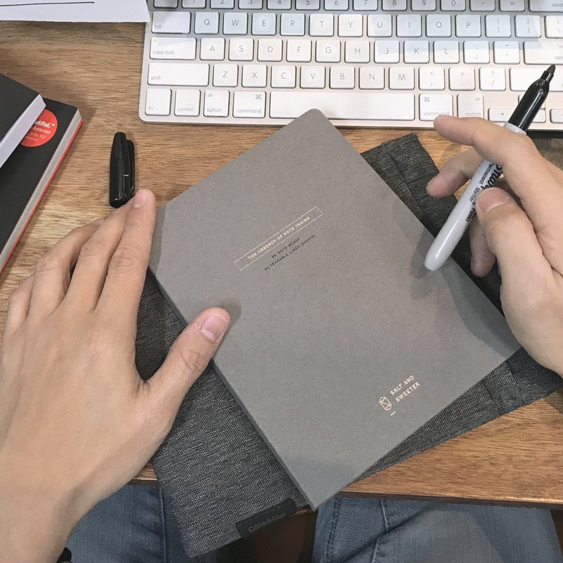 Note-ready (Grey) - 筆記本/手帳 - 紙 
