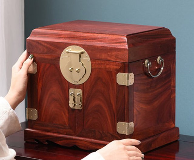 Women's Jewelry Box Organizer made with solid wood.