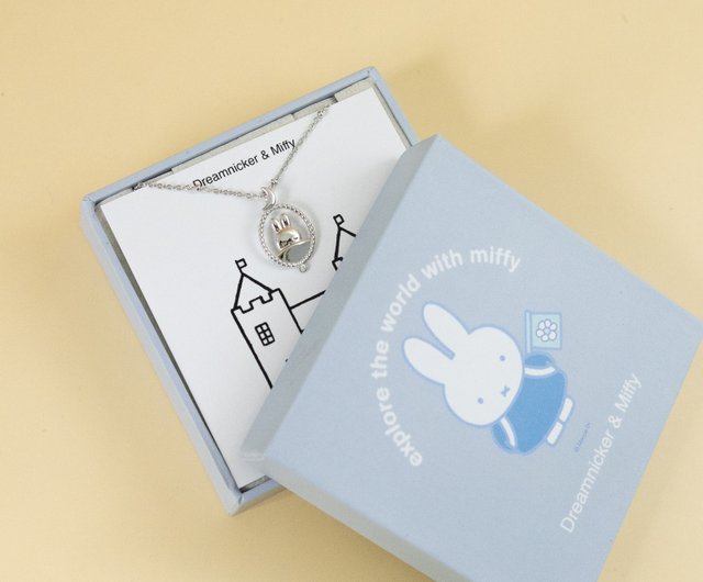 Pinkoi x miffy】ミッフィー スリーピング シルバーネックレス