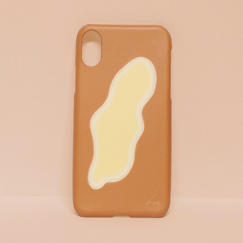 Golden brown dream / artistic fashion phone case / iphone11 7 8 plus x xr xs pro max - Phone Cases - Silicone Orange