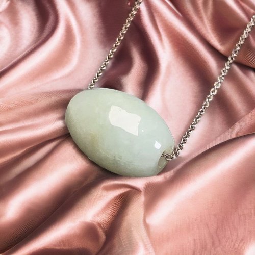 瓔珞珠寶盒 E.L.Jewelry Box 冰糯綠翡翠路路通項鍊 | 天然緬甸玉翡翠A貨