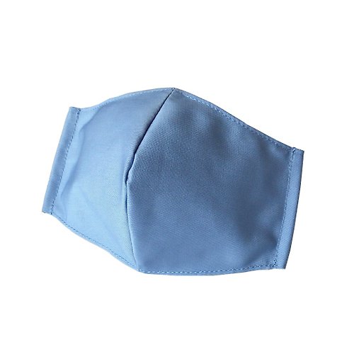 pegasus 天空藍–成人弧形立體布口罩套 / 內外層TC布-簡潔款