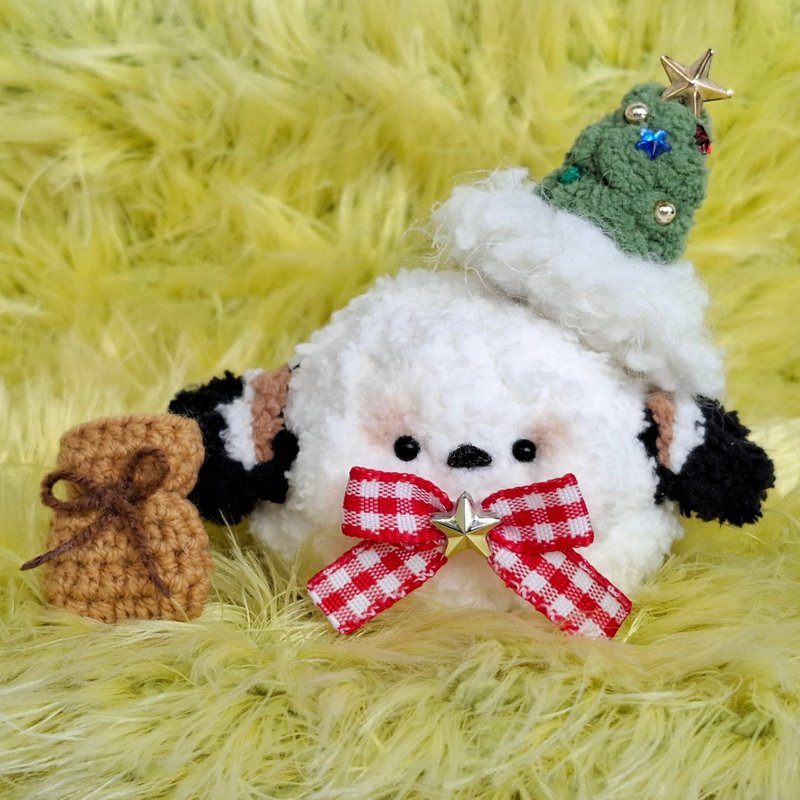 聖誕節造型山雀娃娃 綠聖誕樹帽款 玩偶 可客製改色 交換禮物 - 公仔模型 - 其他材質 綠色