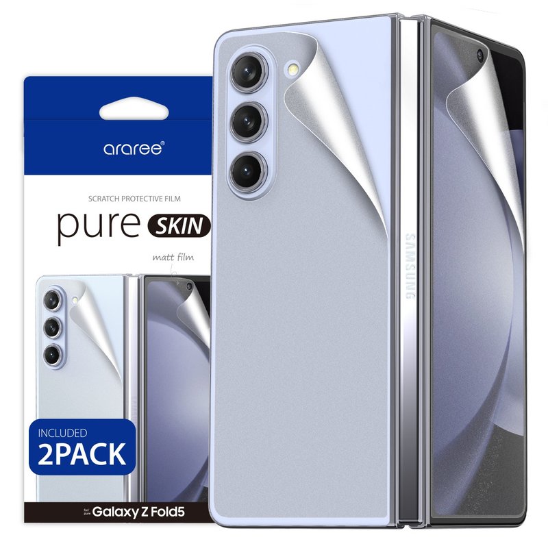 araree - Samsung Galaxy Z FOLD 5 PURE SKIN Frosted Protective Sticker 2pcs - อุปกรณ์เสริมอื่น ๆ - วัสดุอื่นๆ 