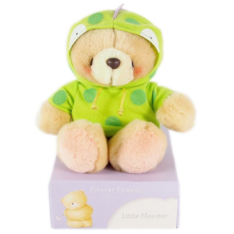 4.5 inches/Little Monster Plush Bear [Hallmark-ForeverFriends Cross-dressing Series] - ตุ๊กตา - วัสดุอื่นๆ สีเขียว
