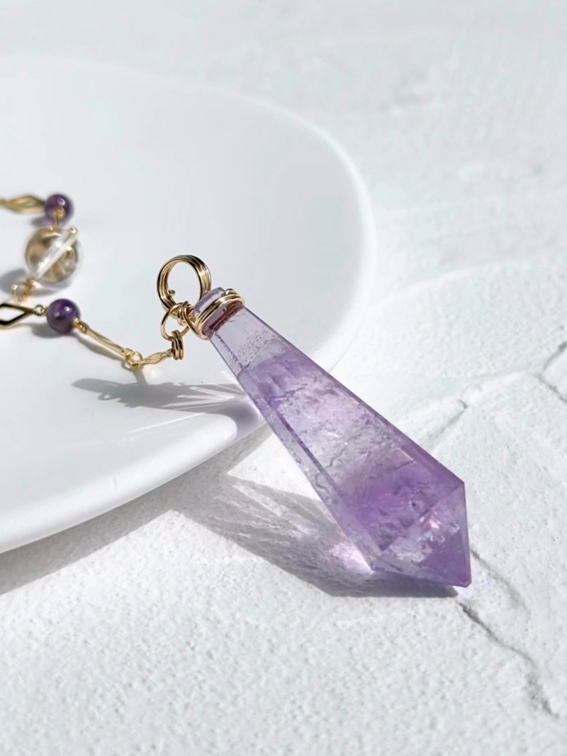 [Crystal Pendulum] Amethyst/Design Pendulum - Charms - Crystal 