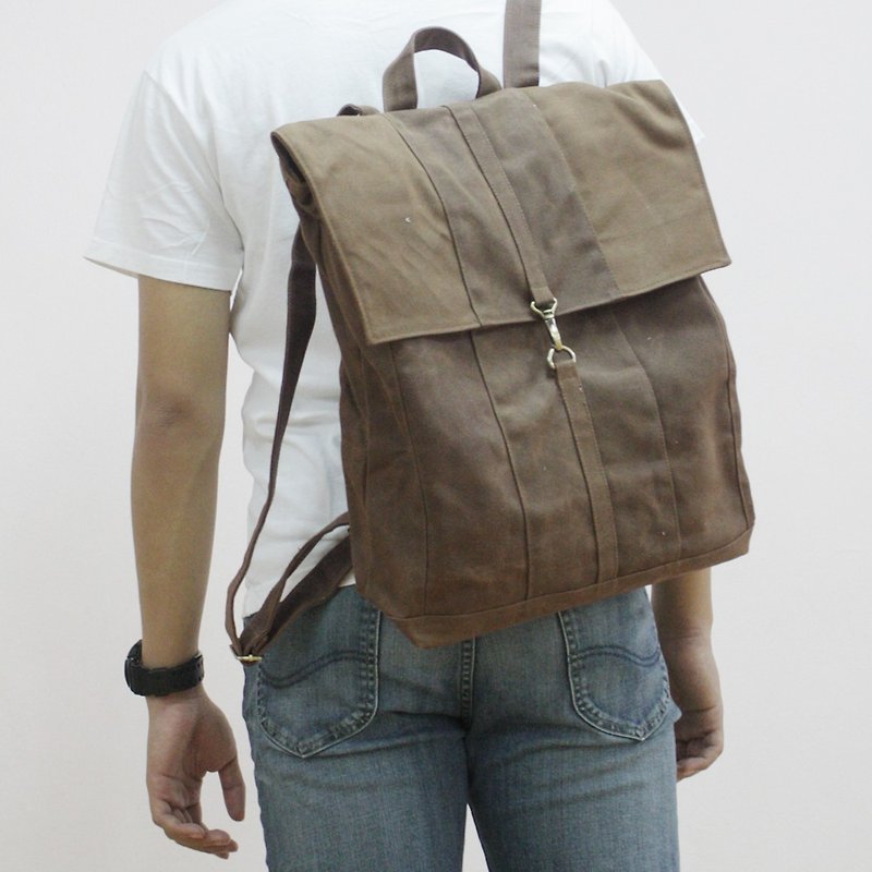 Men's Backpack / School Bag / Laptop Bag / Document Bag / Working Bag - FITT - 背囊/背包 - 其他材質 咖啡色