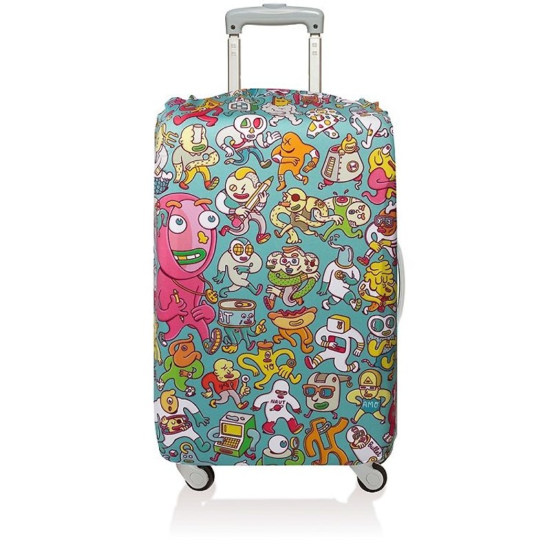 LOQI 行李箱外套／漫畫 LSBRFO【S號】 - 行李箱/旅行袋 - 聚酯纖維 綠色