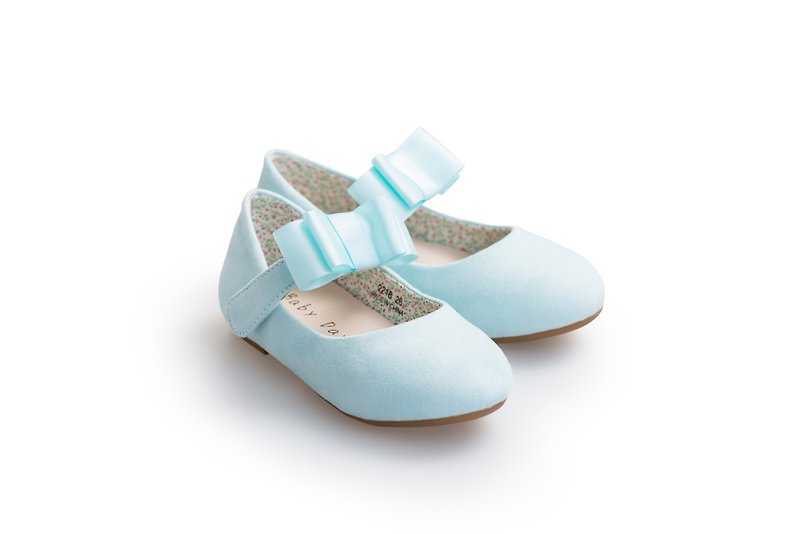 Baby Day Classic Dream Doll Shoes-Ice Blue - รองเท้าเด็ก - หนังแท้ ขาว