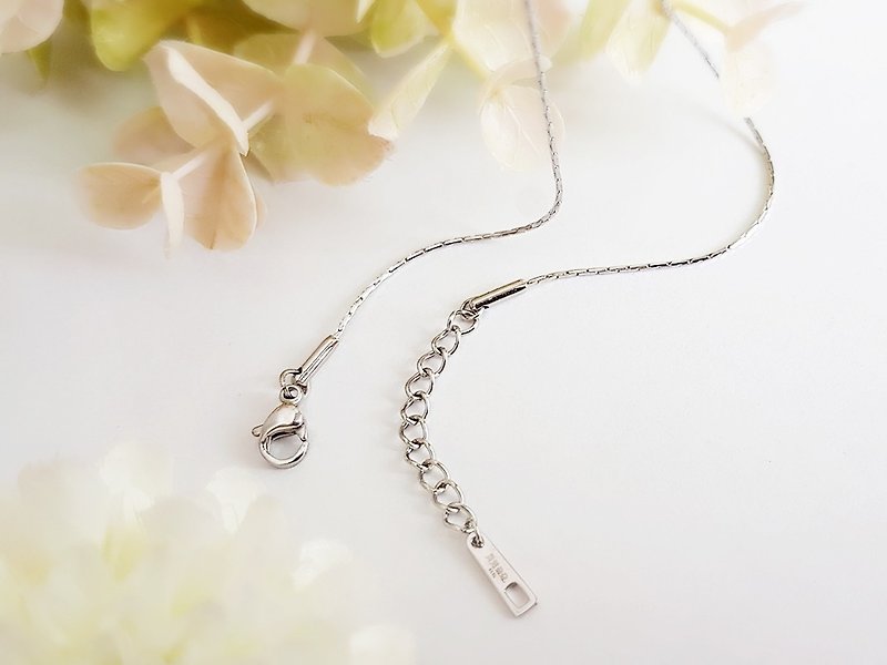 Stainless steel chain (W)0.8mm (L)42-45cm - Collar Necklaces - Stainless Steel Silver