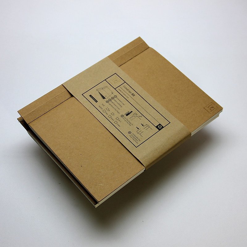 Cube Edge | 筆記本 手賬 隨身本 - 筆記簿/手帳 - 紙 咖啡色