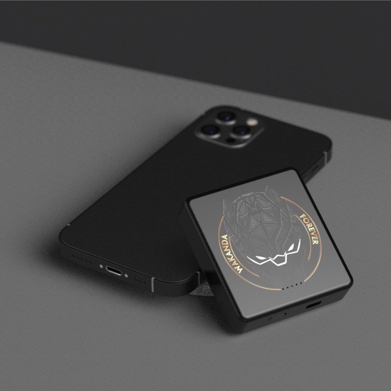 限量 Vinnic 8000mAh 磁吸式行動充電 - 黑豹 - 行動電源/充電線 - 塑膠 黑色