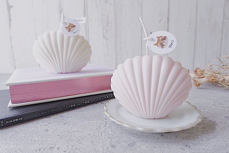 [Customized Gift] Shell Optional Color | 100% Natural Soy Wax Candle - Candles & Candle Holders - Wax 