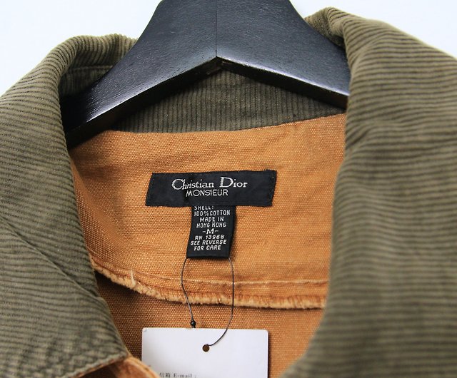 クリスチャンディオール　Christian Dior ベルベット　コート　茶色まわりと差のつく一着です