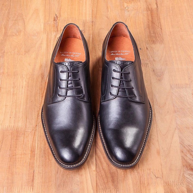 Vanger leisurely urban gentleman Derby shoes Va236 black - Men's Casual Shoes - Genuine Leather Black