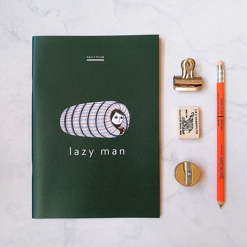 Lazy Man A5 Logbook / Notebook (four colors) - สมุดบันทึก/สมุดปฏิทิน - กระดาษ 