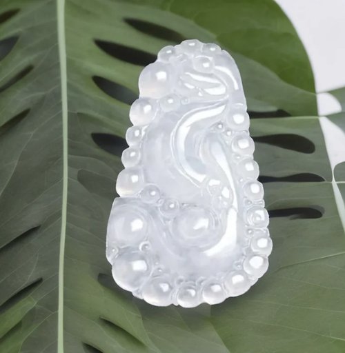 瓔珞珠寶盒 E.L.Jewelry Box 冰種翡翠懷古龍牌項鍊 | 天然緬甸玉翡翠A貨 | 送禮