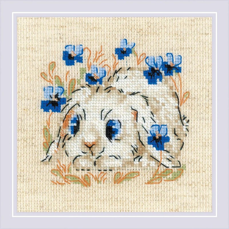 1877 - RIOLIS 十字繡材料包 - 小兔兔 - 編織/刺繡/羊毛氈/縫紉 - 其他材質 