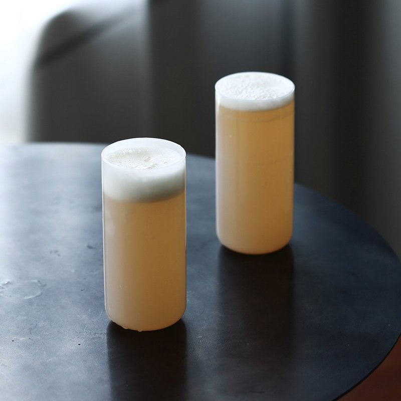 【日本ideaco】復古風奶玉玻璃杯2入組-210ml-多色可選 - 其他杯子 - 玻璃 多色