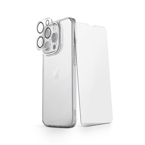 UNIQ 【超值組合包】iPhone 14系列 Lifepro 超透亮防摔雙料保護殼