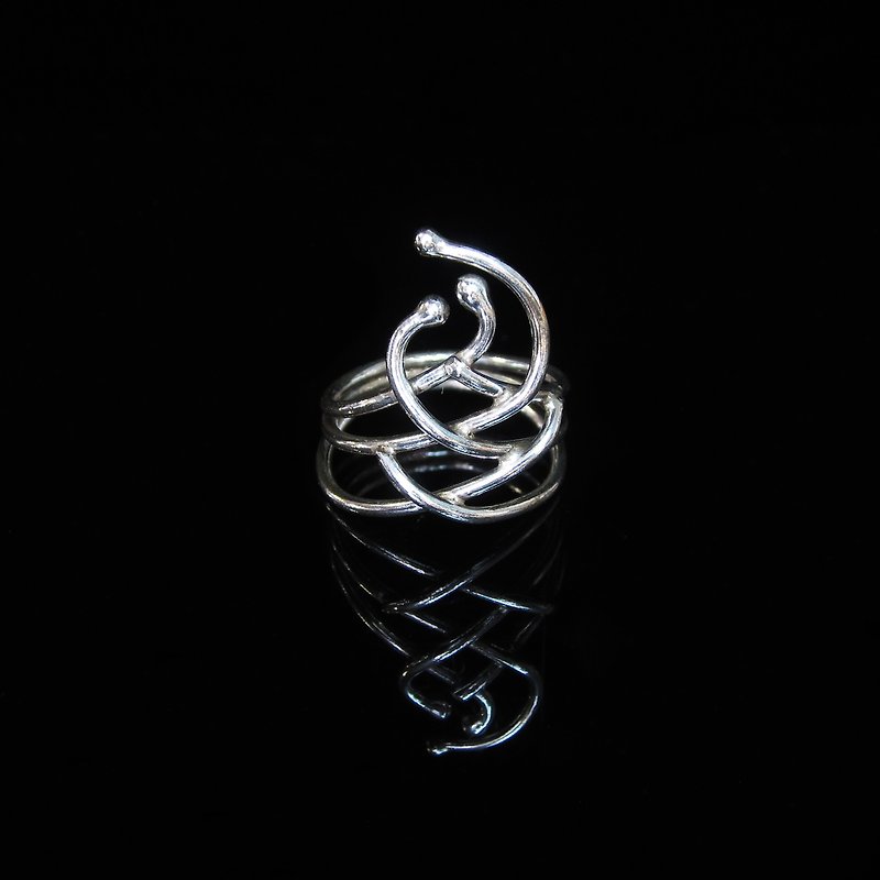 [Feng Nature Series - Sam Rainsy] handmade Silver ring. Memorial ring. Lovers' Ring - แหวนคู่ - โลหะ สีเงิน