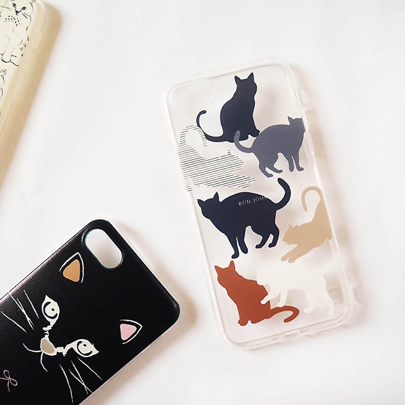 Cat hour light phone case - Phone Cases - Silicone Gray