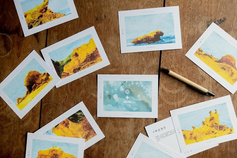 Peace Island postcard set (10 pieces) - Cards & Postcards - Paper White