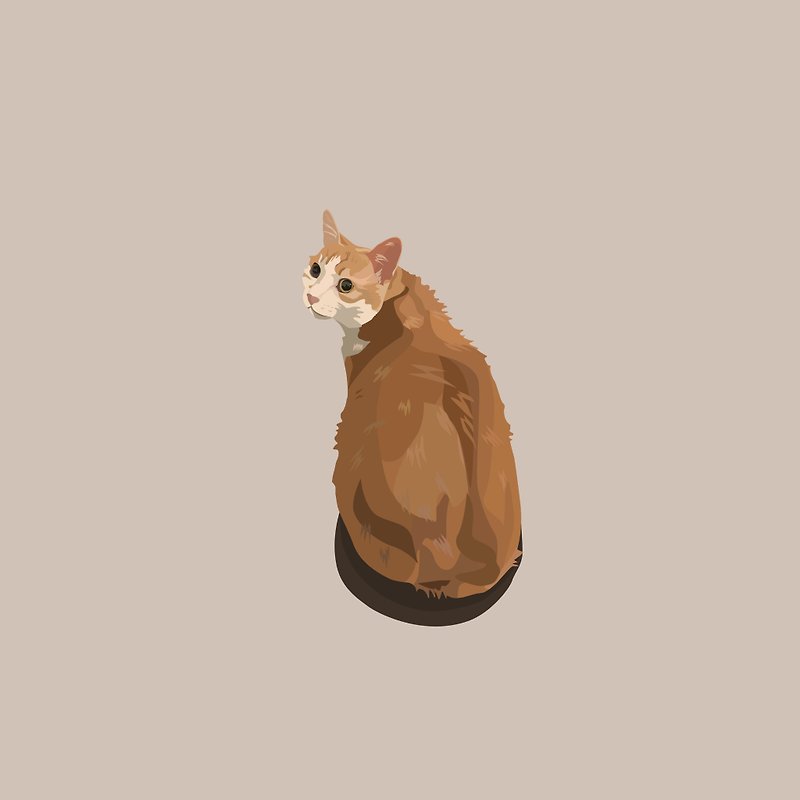 [Customized] Pet-like painting (electronic file) - Digital Portraits, Paintings & Illustrations - Other Materials Multicolor