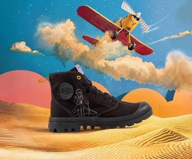 PALLADIUM x 星の王子さま コラボレーション ユニセックス ブラック