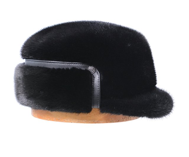 メンズファーハット 冬用 リアルファーハット 暖かいロシア産ファー