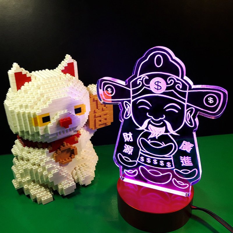 開張大吉 - 財神駕到 招財燈 - 燈具/燈飾 - 壓克力 透明