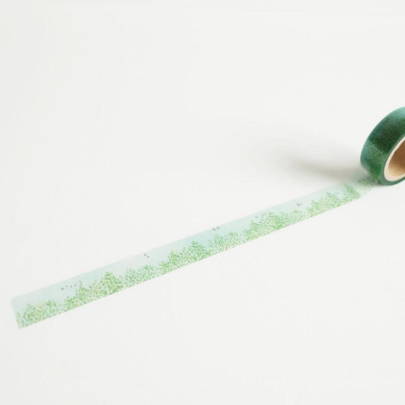 YOHAKU paper tape CT-008 handbook material handmade Japanese stationery - Washi Tape - Paper Green