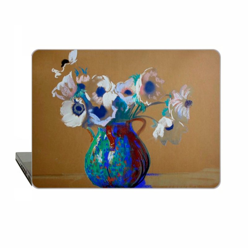 Floral MacBook case MacBook Air cover MacBook Pro Retina MacBook M1  2304 - เคสแท็บเล็ต - พลาสติก สีเขียว