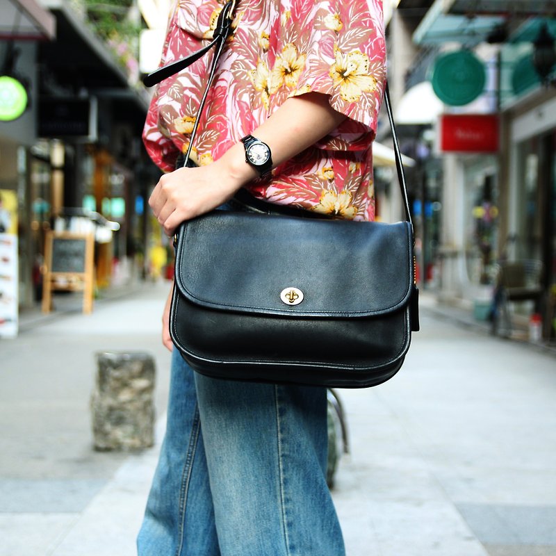 Tsubasa.Y Ancient House COACH Antique Bag 009, COACH Leather bag - Messenger Bags & Sling Bags - Genuine Leather 