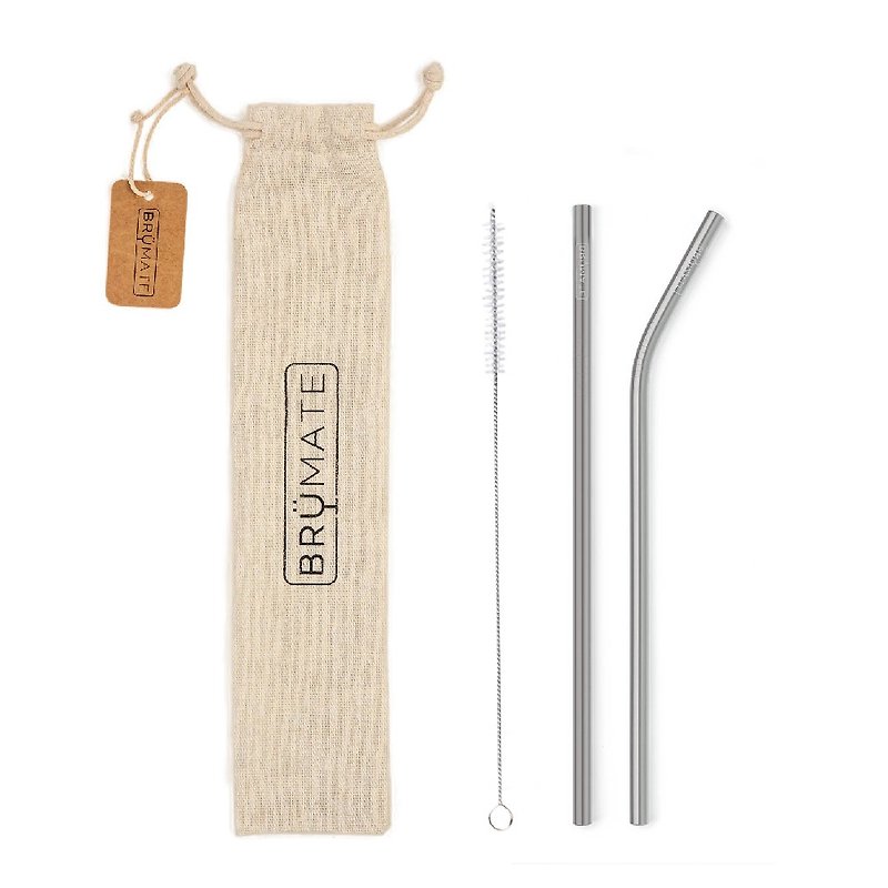 BrüMate Stainless Steel Reusable Straws - Other - Stainless Steel 