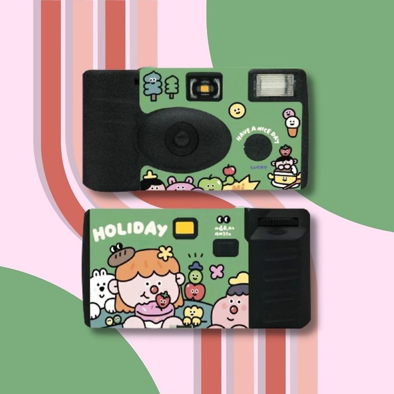 Camera that can take 27 color films - Holiday | Disposable with flash - Cameras - Other Materials Green