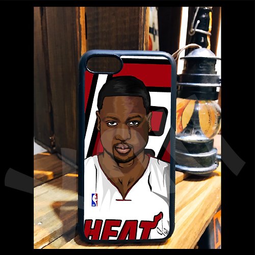 CHIC SHOP 插畫設計館 WADE 熱火 NBA 球星 手繪 客製 手機殼 iPhone 14 13 12 11 X XR