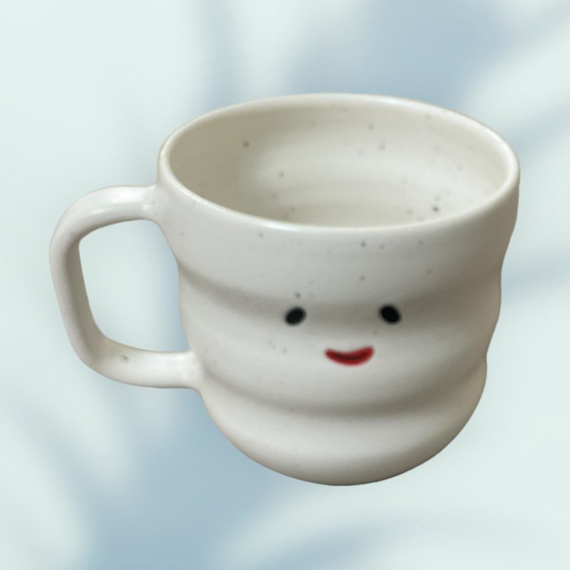 Smiley Mug-White Spots - Mugs - Porcelain Multicolor