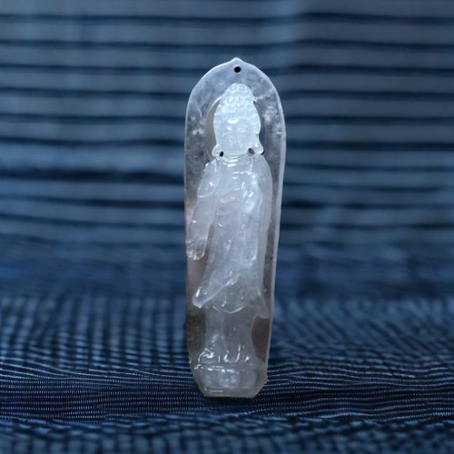 瓔珞翡翠 【屬狗屬豬本命佛】冰種翡翠精雕阿彌陀佛 | 天然緬甸玉翡翠A貨
