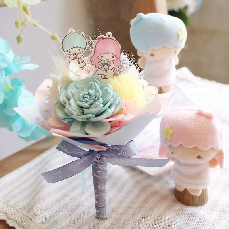 KikiLala girl heart sola bouquet - Items for Display - Plants & Flowers Pink