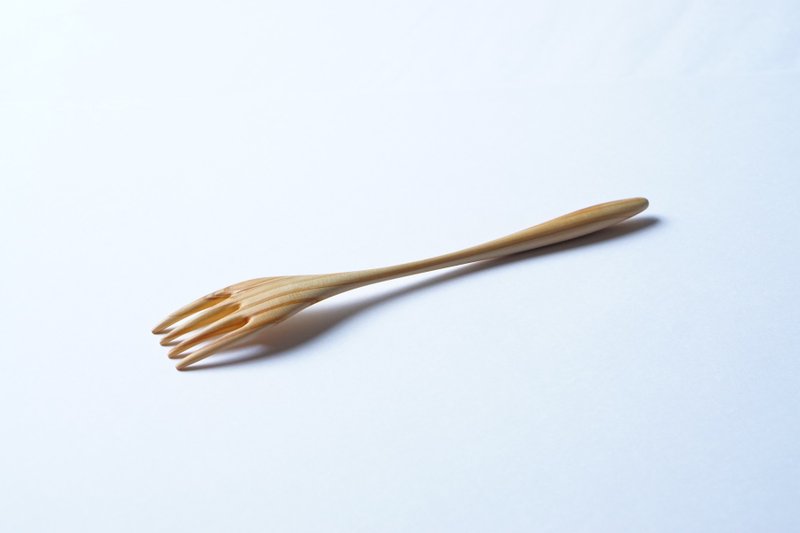 Wooden Long Fork, Japanese cypress - Chopsticks - Wood 