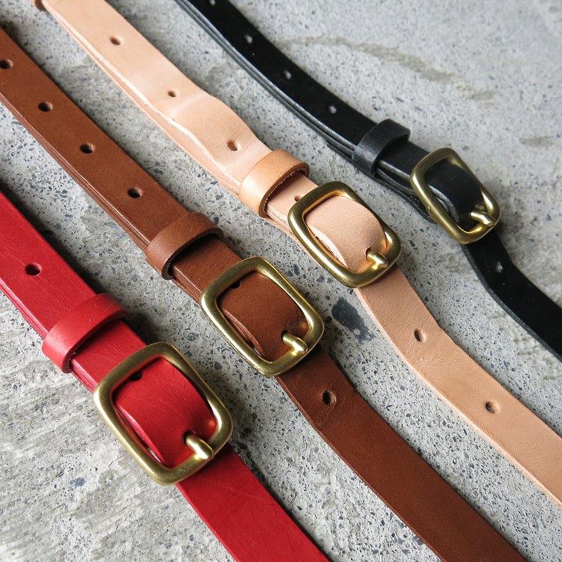 2cm wide vegetable tanned leather straps available in four colors [LBT Pro] - Other - Genuine Leather Multicolor