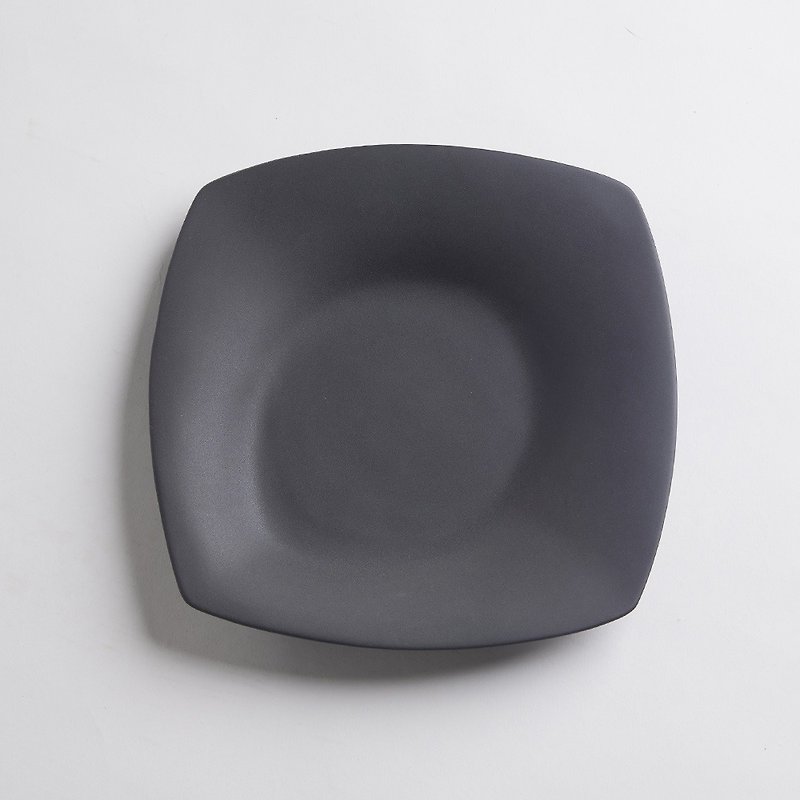 【3,co】海洋四方盤(大) - 黑 - 盤子/餐盤 - 瓷 黑色
