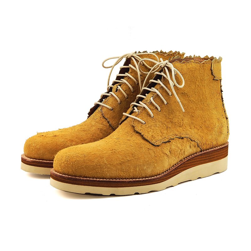 Boots Vibram shoes Barbarian M1167 DesertYellow - รองเท้าบูธผู้ชาย - หนังแท้ สีทอง
